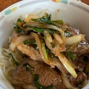 韓国風かな？簡単に出来るプルコギ丼です。